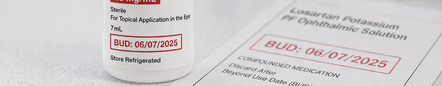 Beyond Use Date Bottle and Instructions