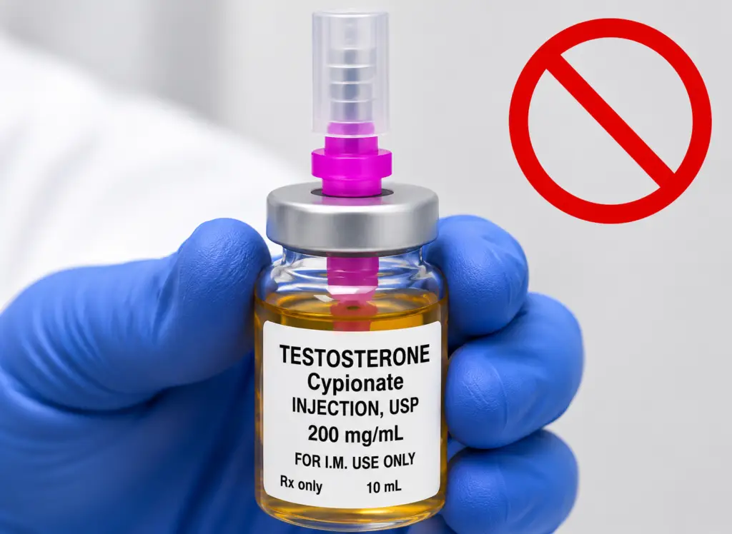 Testosterone Vial with Spike